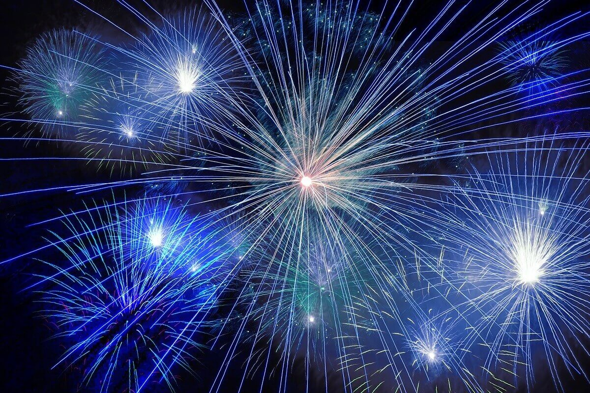 feux d'artifices cheval